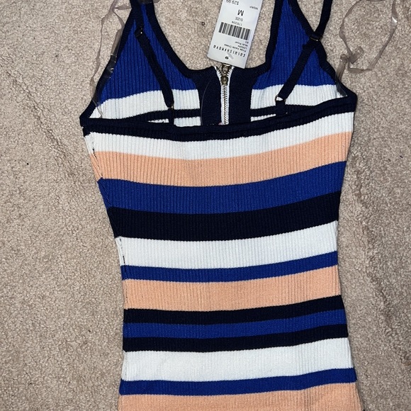 Striped Fitted Midi Dress - Picture 4 of 4